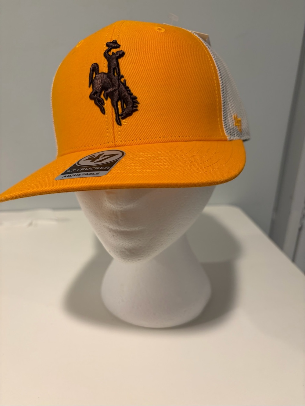 Yellow Trucker Hat with Bronco Logo
